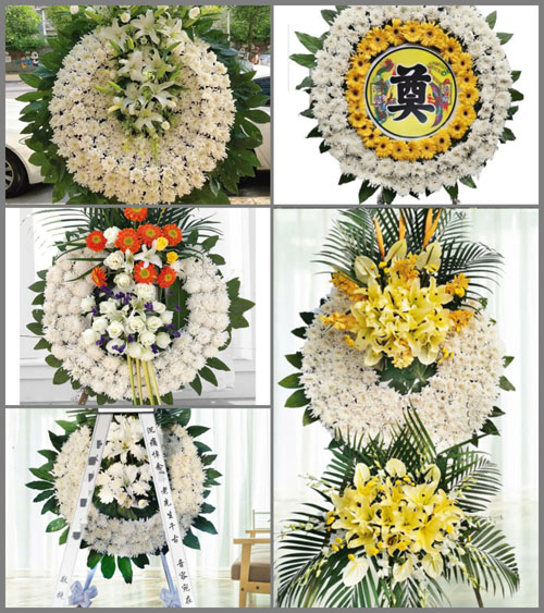 安徽蚌埠市怀远县兰桥乡刘集村花圈速递